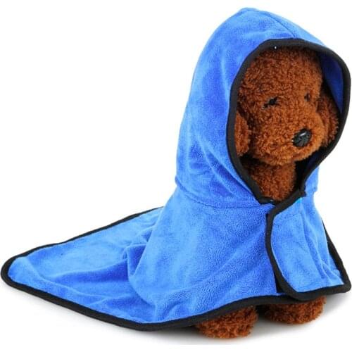 Pet Towels Microfiber Soft Dog Bathrobe Clothes For Small Large Dogs Super Absorbent Bath Drying Towel Pet Shower Supplies