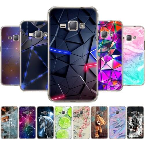 Soft TPU Case for Samsung Galaxy J1 2016 J120 J120F SM-J120F back cover 360 full protective printing transparent coque