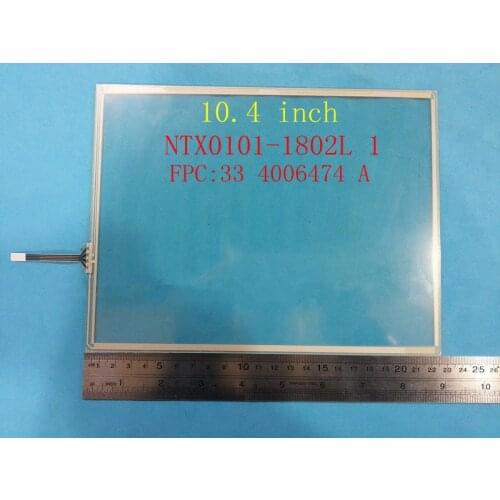 Wholesale NEW for ELO 10.4 inch 4 wire NTX0101-1802L 1 touch screen digitizer panel 226mm*174mm FPC:33 4006474 A