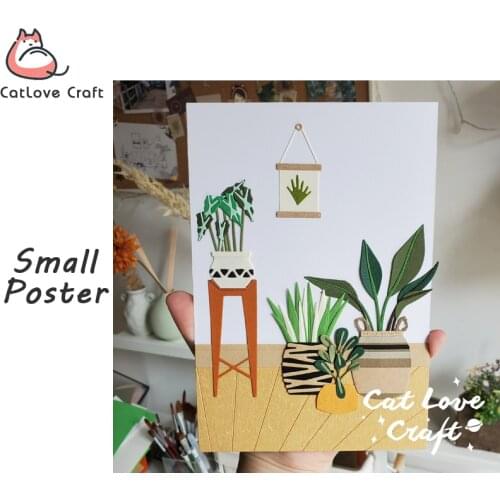 Catlove Small Poster Metal Cutting Dies Scrapbooking Mold Stencil Die Cuts Card Making DIY Craft Embossing New Dies For 2020