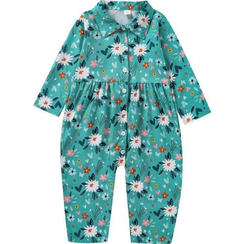 Baby Girl Dress Kids Flower Print Romper Children Newborn Infant Girls Bodysuit Set Casual Clothes Spring Summer Outfits