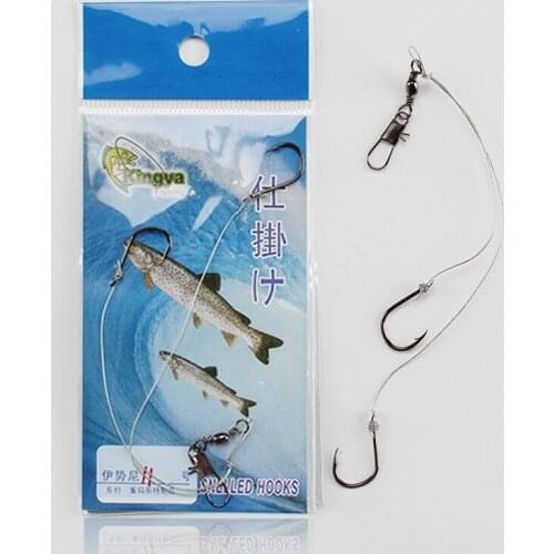 Fishing Hooks With Nylon Line Steel Hook Barb Sea Fishing String Fishing Tackle Accessories String Fishing