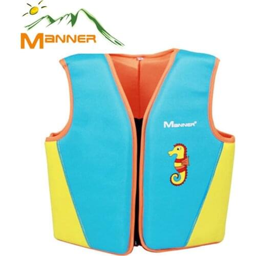 MANNER age 1-10 Kids Life Vest Water Sports Foam Life Jacket For children Drifting swimming surfing jacket with Survival Whistle