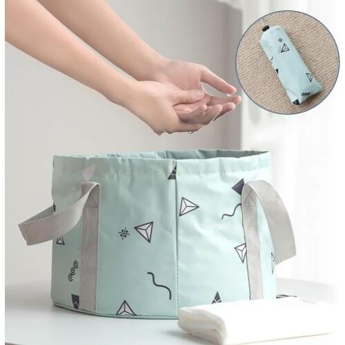 Ultralight Foldable 10L Portable Bucket Outdoor Wash Basin Folding Water Container Camping Picnic Wash Bucket