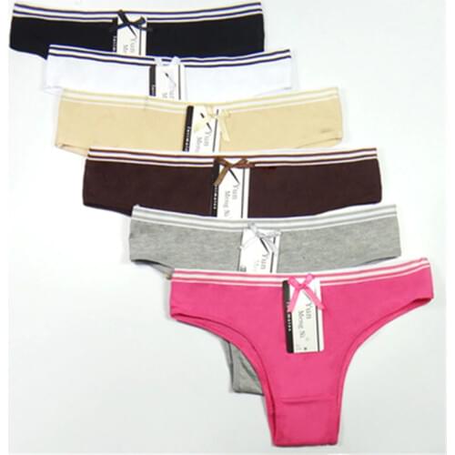 Top Quality Girls Thongs Panties Breathable Cotton Material Bandage G String Thongs T Back Cueca Infantil Childrens Thongs