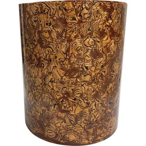 DIY Drum Wrap 0.50mm Golden Tiger Celluloid Sheet Musical Instrument Deco Sheet