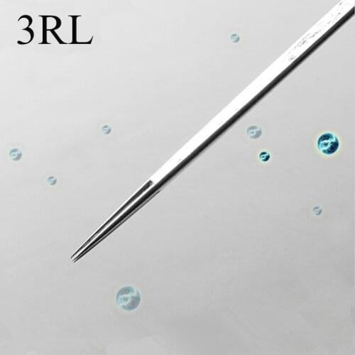 Box Of 50pcs Disposable Sterilized 3RL Tattoo Needles (3 Round Liner) Wholesale Supply