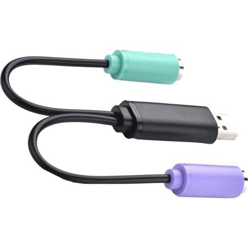 Usb To Ps2 Adapter Cable One Minute Two Support Kvm Scanner Keyboard With Chip Ps2 Switch Adapter Cable