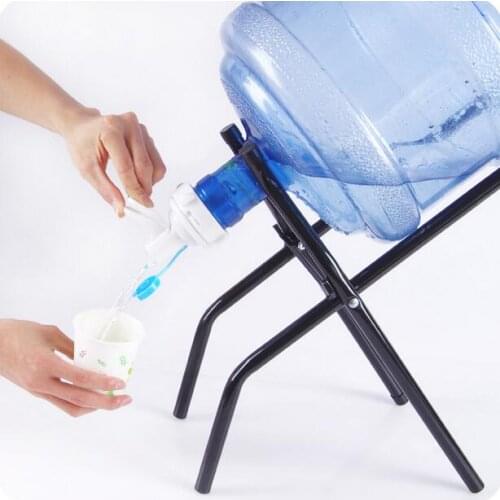 Bottled Water Hand Press Type Water Dispenser Drinking Bucket Pure Mineral Water Folding Rack