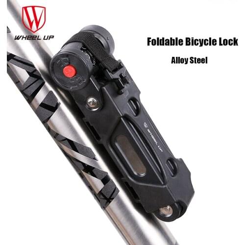 WHEEL UP bicycle lock six-section folding key lock/code lock anti-theft motorcycle lock electric bicycle chain lock bicycle lock