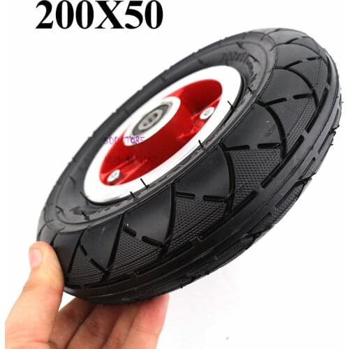 200x50 high quality Tyre With Wheel Hub 8" Scooter Electric Scooter Aluminium Alloy Wheel Pneumatic tires inner tube