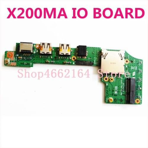 X200MA FOR ASUS X200 X200C X200CA X200M X200MA IO BOARD USB SD Card Reader Audio Board IO_BOARD 60NB04U0-101020