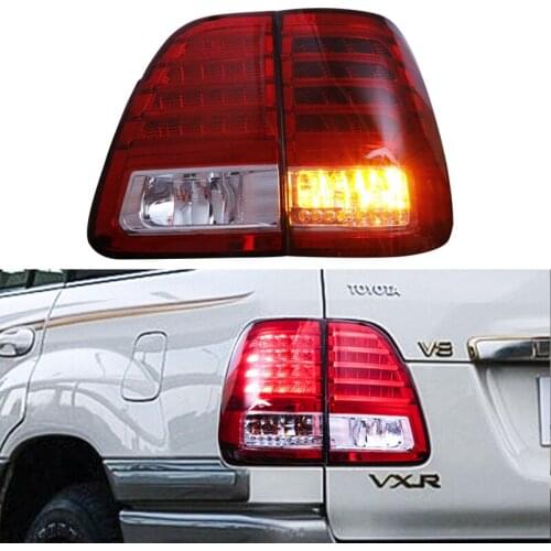 Tail Light Taillight for Toyota Land Cruiser 100 FJ100 LC100 1998 1999 2000-2007 LED Car Brake Reversing Reverse Rear Fog Lights