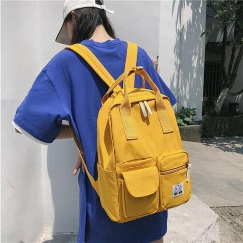 Backpack Womens 2019 New Style Large-Volume Vintage Sense INS School Bag Womens Korean-style High School College Student Backp