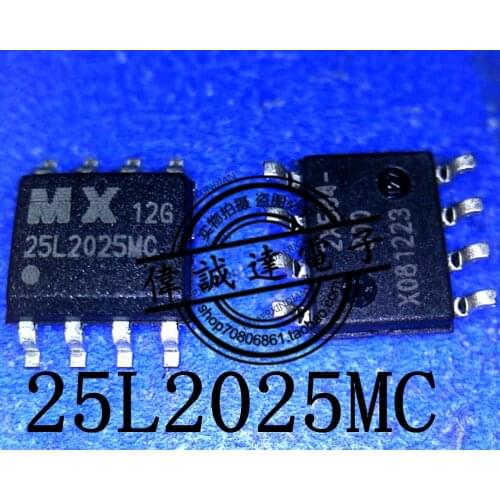 1Pieces New Original MX25L1005MI-12G MX25L2025MC-12G SOP8 In Stock Real Picture