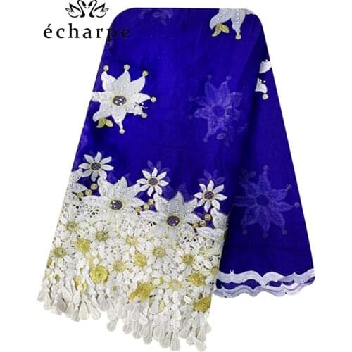 100% Cotton Scarf African Women Scarfs Big Embroidery tassels Embroidery Luxury Scarf with Stones