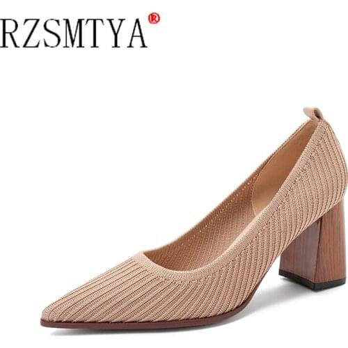 2021 New Mesh Breathable High-heels High-quality Fabric Shallow Pointed Toe Party Summer High-heel Womens Shoes Zapatillas Mujer
