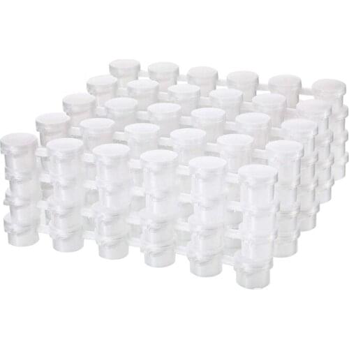 24 Strips Empty Paint Strips Paint Cup Pots Clear Storage Containers Painting Arts Crafts Supplies 144 Pots in Total