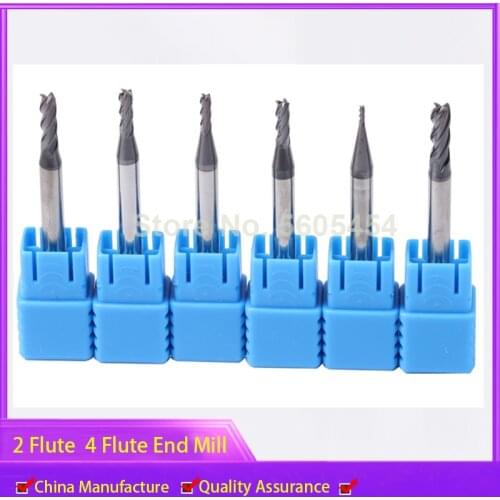 4 Flutes HRC50 HRC55 HRC65 Carbide End Mill Alloy Carbide Milling Tungsten Steel Milling Cutter EndMillS CNC Cutting tools