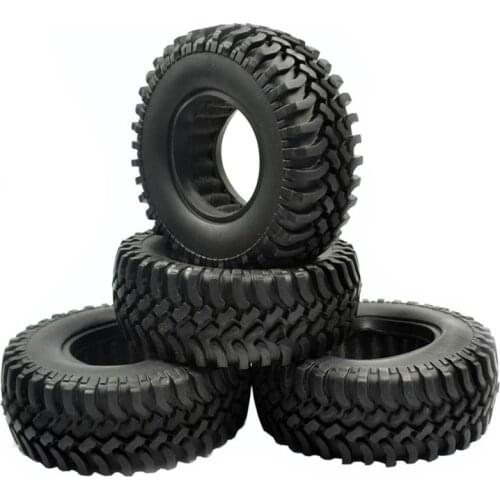 4PCS 1.9 Inch Rubber Tyre 1.9 Wheel Tires 100X38MM For 1/10 RC Crawler Traxxas TRX4 Axial SCX10 III AXI03007 90046