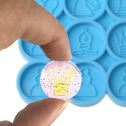 9 Pcs International Chess Piece Epoxy Resin Mold Chessman Toy Silicone Mould DIY Crafts Casting Tools