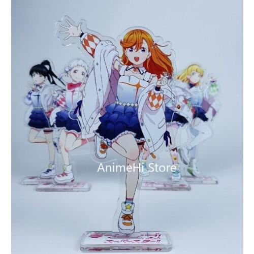 Anime LoveLive Super Star Figure Cosplay Toy Love Live Shibuya Kanon Tang Ke Ke Arashi Chisato Heanna Sumire Stand Model Doll