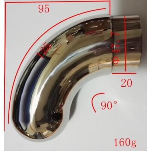 Freeshipping 304#for male 50.8mm tube Handrail accessories Sealing elbow connecting pieces