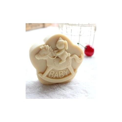 Freeshipping Carousel Soap mold & fondant Cake decoration mold High-quality Handmade soap mold