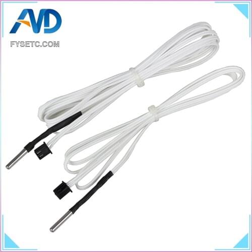 3D Printer Parts HT-NTC100K Thermistor Temperature Sensor for High Temperature Filament 350 Degrees B3950 For 1M 2M