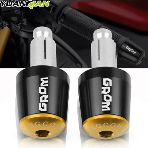 For Honda GROM MSX125 MSX 125 2014-2017 2015 2016 Motorcycle Accessories 7/8" 22MM Handlebar Hand Grips Handle Bar End Cap