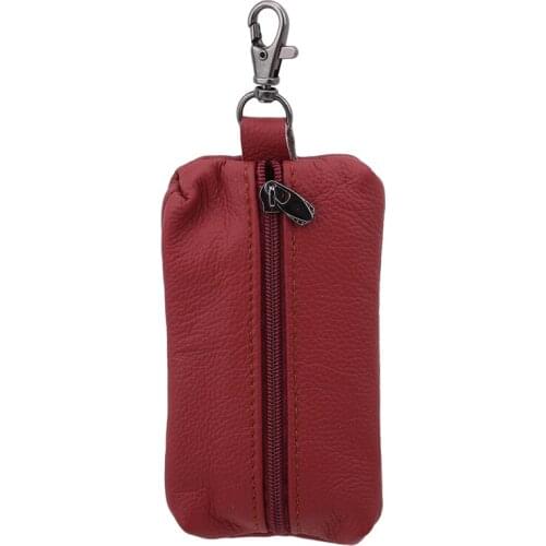 Men PU Leather Key Wallets Zipper Key Purse Unisex Car Key Case Housekeeper Covers Holder Bag Keychain Cover for Car Key Wallets