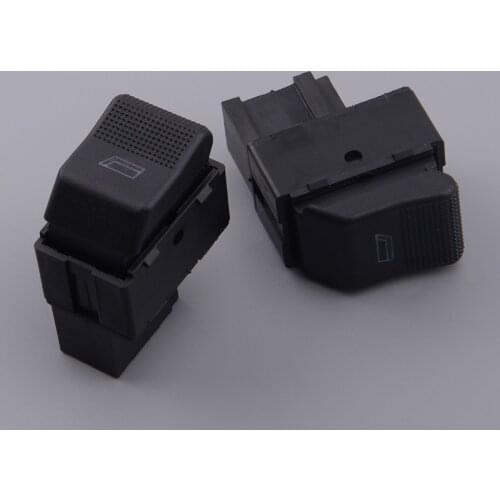 2Pcs Black 5 Pin Car Power Window Switch Button MA1541 Fit For VW Polo Lupo Hatchback Seat Cordoba Saloon Ibiza 1999 2000 2001