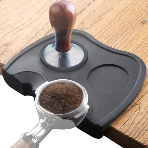 Anti-skid Coffee Silicone Pad Tamping Mat Coffee Latte Art Pen Tamper Holder Black Brown Coffee Pads Espresso Coffee Accessories
