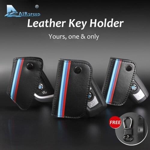 Airspeed Leather Car Key Holder Key Cover Key Bag Key Case for BMW X1 X3 X4 X5 X6 E46 E90 E60 E39 E36 F30 F10 G30 Accessories