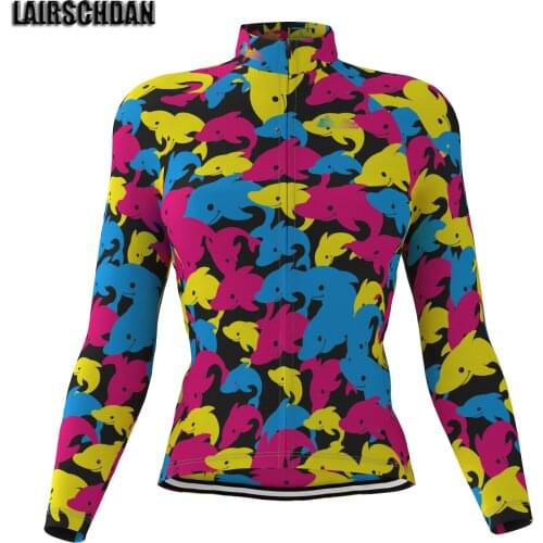 LairschDan new cycling long sleeve women bicycle wear clothes roupa de ciclismo feminina autumn mountain bike jersey tops female