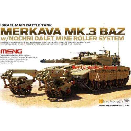 MENG 1/35 ISRAELI MBT MERKAVA MK. III BAZ W/ MINE ROLLER SYSTEM # TS-005