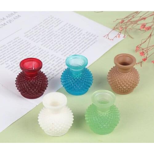 1Pc 1/12 Dollhouse Miniature Flower Vase Pot Doll House Living Room Decora