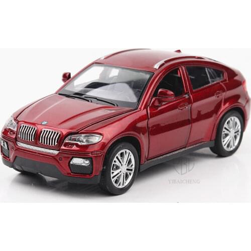 1/32 Metal X6 Off-road Vehicles Toy Cars Model Diecasting Simulation Alloy SUV Back To The Future Oyuncak Araba Toy For Children