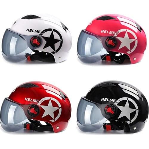 Motorcycle Helmet Scooter Bike Open Face Half Baseball Cap Anti-UV Safety Hard Hat Motocross Helmet Multiple Color Protect