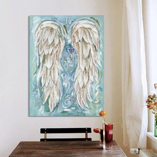 Full Square Round Drill 5D Diy Diamond Painting Abstract Angel Wings Embroidery Beads Cross Stitch Kit 5D Home DecorationZP-3810