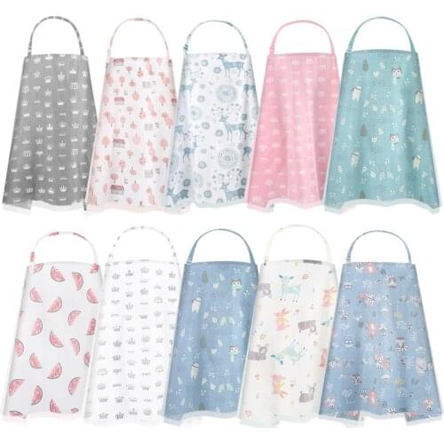 Breastfeeding Cover Baby Infant Breathable Cotton Muslin Nursing Cloth L large Size Big Nursing Feeding Cover Cape Apron