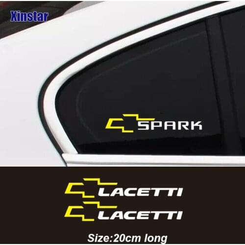 2pcs car windows sticker for Chevrolet Lacetti Spark