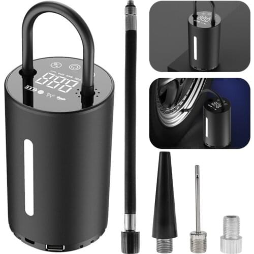 Digital Pointer Car Air Compressor Pump Inflator Car Tire Inflator Handle 150PSI Portable for 12V Car Motorcycles Bicycles