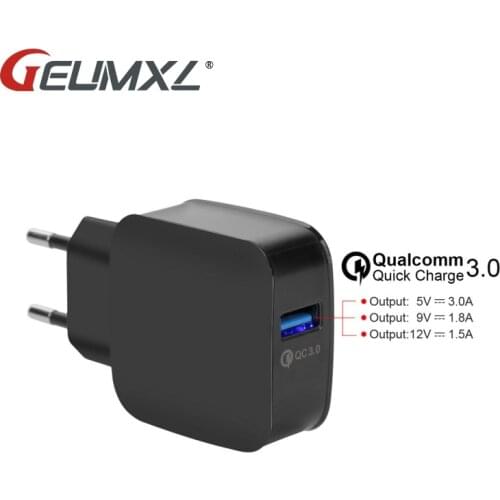 5V 3A Travel Wall Charger Quick Charge 3.0 USB Charger Adapter EU/US Plug 18W Universal Mobile Phone Charger For Iphone X 8 7 6