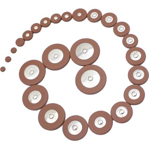 26 Pieces of Sax Leather Pads Replacement for Alto Saxophone
