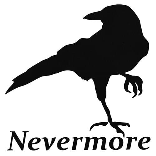 Nevermore Cut Vinyl Decal Art Bird Rearview Mirror Car Decals Waterproof Removable Car Body Stickers Decor L095