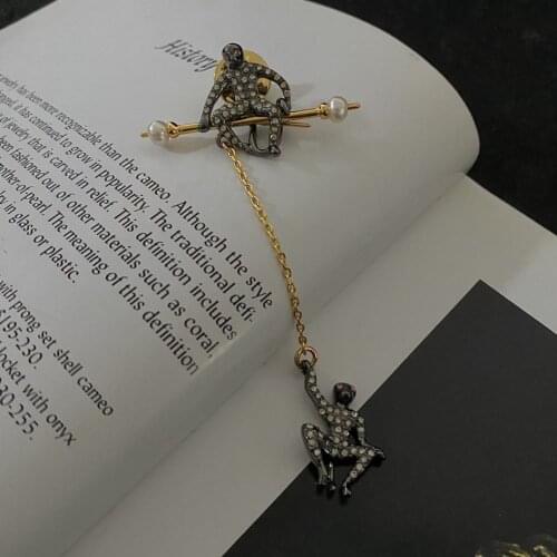 RISPADA XZ26252 Vintage black Spider man Brooche