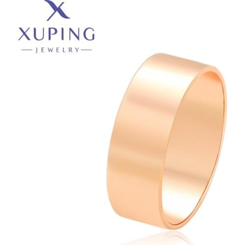 Xuping Jewelry Luxury Fashion Rose Gold Plated Wedding Ring Gifts for Women ZBR186