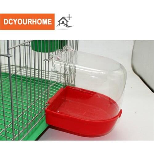 1 set Bird Bath for Finch Canary Budgie IN COLOUR OPTIONS Hooks on External cage