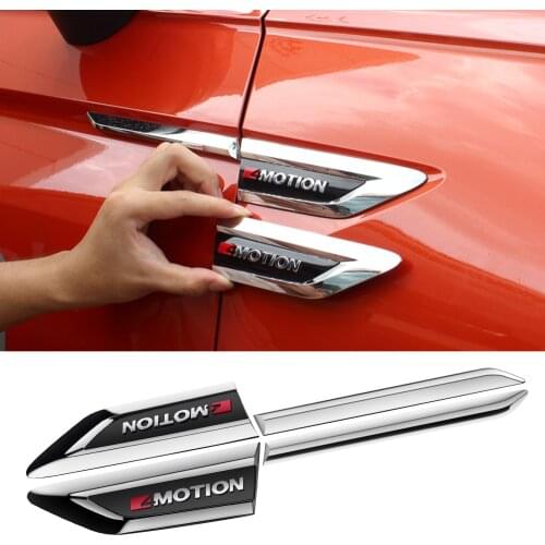 2pcs/lot 4MOTION Car Body Sticker Decal Side Fender Sticker For Tiguan MK2 Car Styling 4MOTION Emblem Sticker Tiguan Accessories